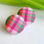 Pink Plaid with Orange and ..