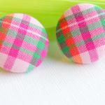 Pink Plaid with Orange and ..