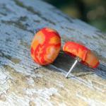 Fabric Stud Earrings - Set ..